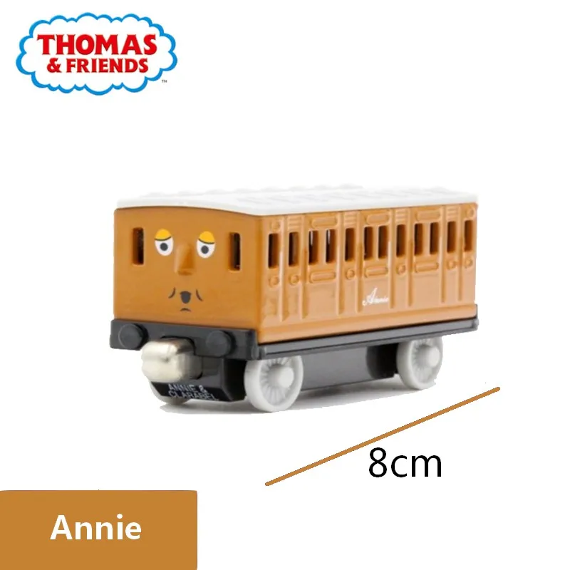 Annie Genunie Томас и его друзья Trackmaster 1:43 картонная коробка сплав магнитный поезд ударопрочный высокое качество автомобиль детские игрушки подарок - Цвет: Annie