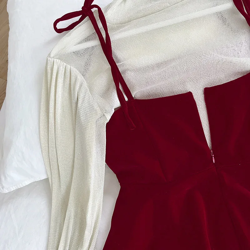 Весенний розовый наряд для женщин новое корейское милое вельветовое платье на