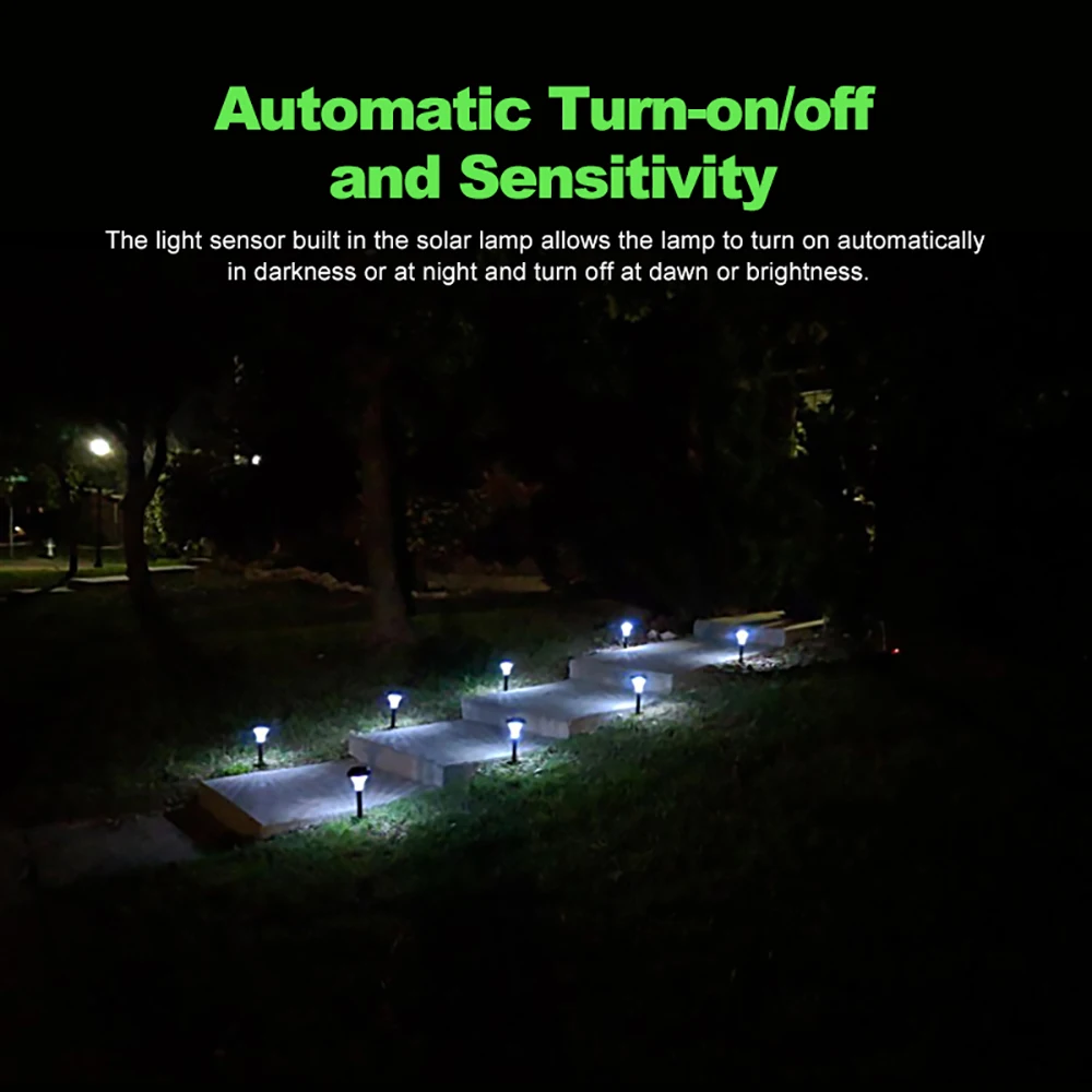 3/6/12 шт. водонепроницаемые садовые фсветильник Ри на солнечной батарее | Лампы и