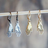 unique hand shaped dangle earrings for women bohemian vintage plam hook earrings 2018 top quality brincos