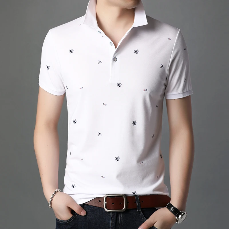 

Летняя Новинка 2020 Мужская футболка с коротким рукавом, высококачественный хлопковый тонкий пуловер с принтом, повседневный спортивный топ,...