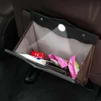 car seat back organizer pu leather garbage storage bag car organizer accessories for volvo s40 s60 s80 xc60 xc90 v40 v60 c30 xc7
