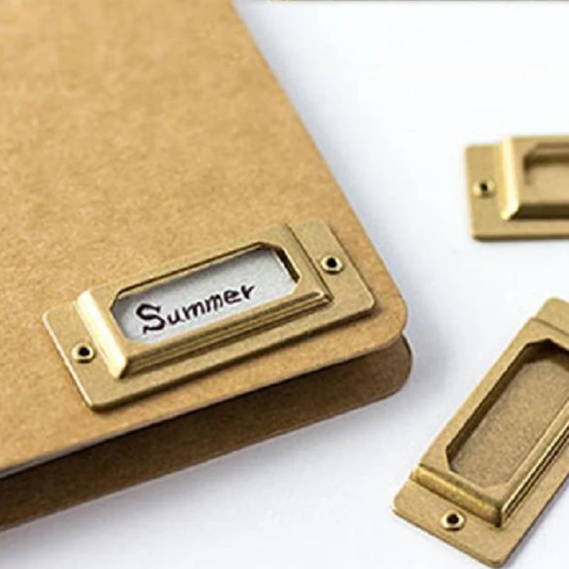 1 шт. винтажная медная ярлык пластина металлический индекс закладок для