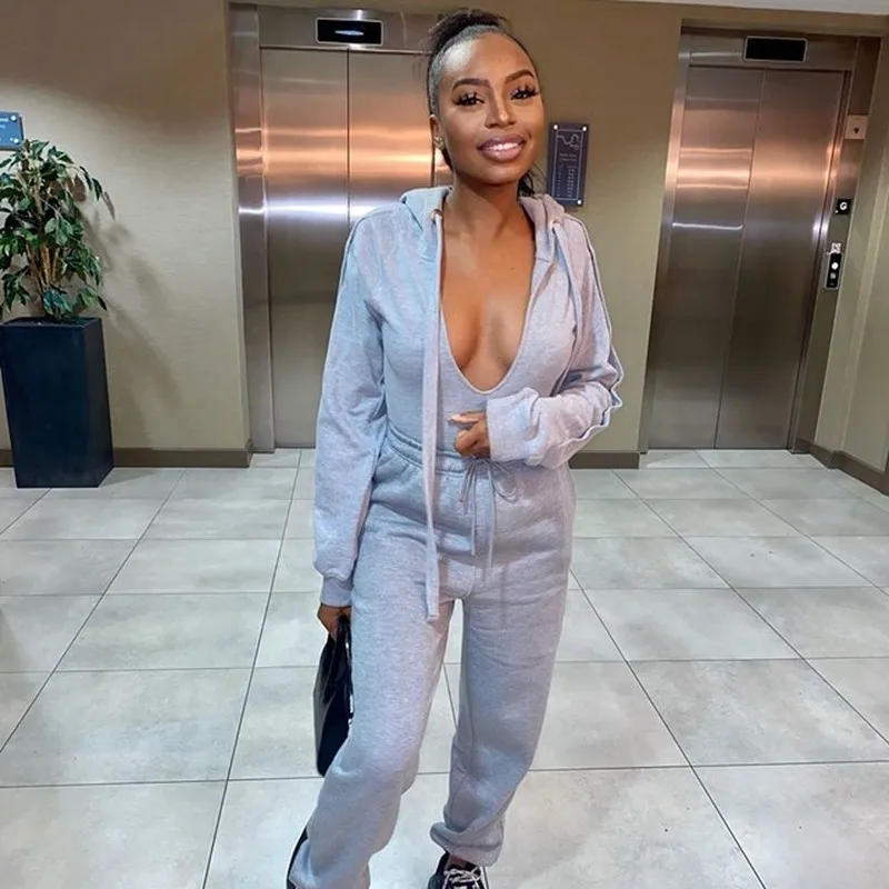 Женский спортивный костюм из двух предметов толстовка с капюшоном и спортивные