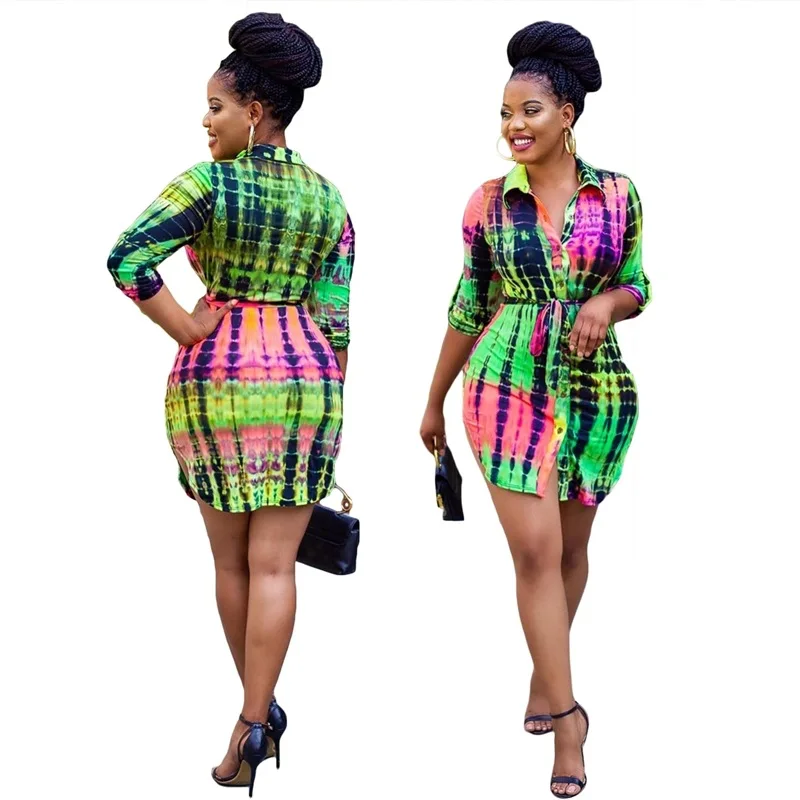 

Print Dresses Women New Style Bodycon Shirt Dress Women''s Clothing Dresses