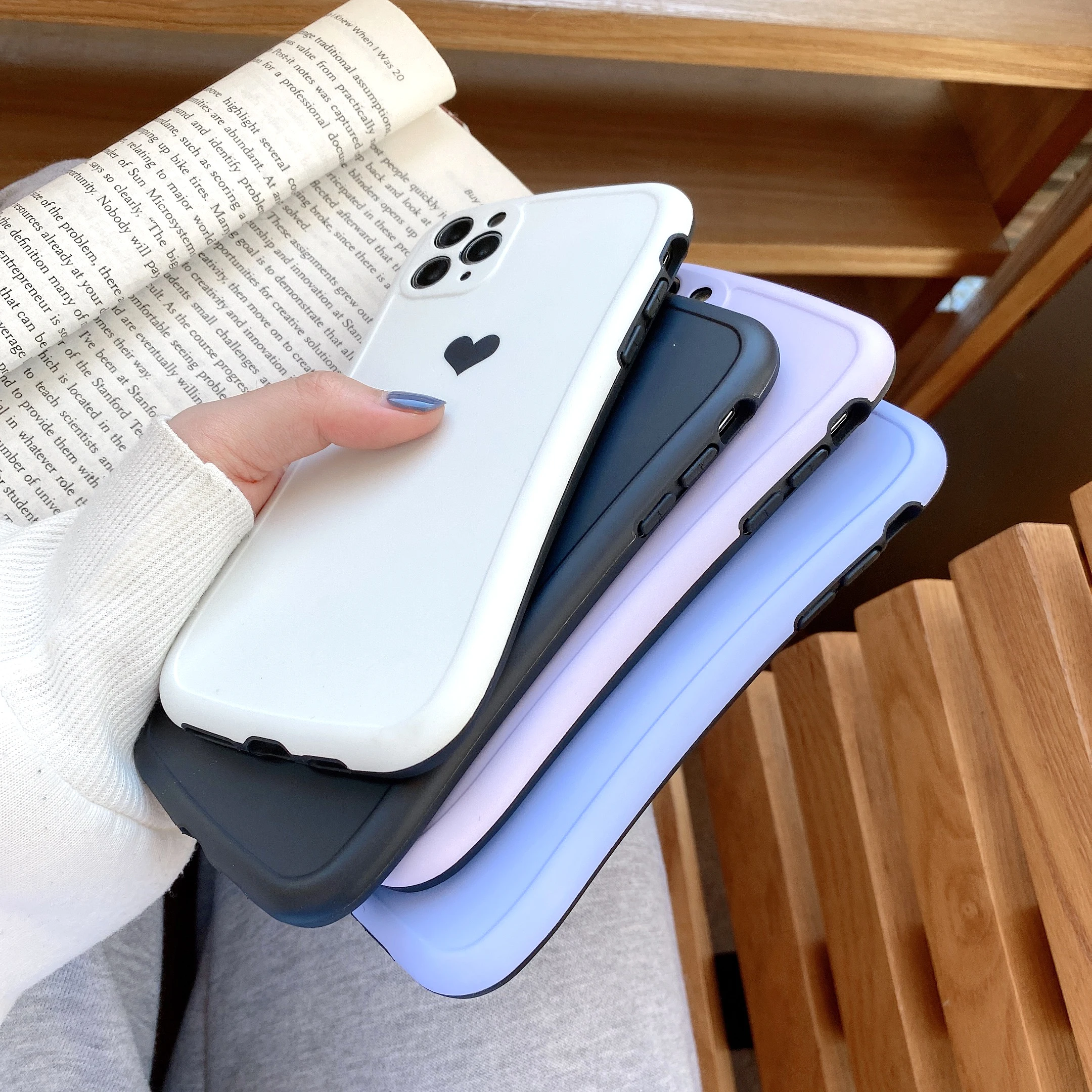 

Holo Heart Case for iPhone 11 pro max Cute Love Heart Silicone Cover for iPhone XR XS X 7 8 Plus SE 2020 12 Pro 12 Mini Cases