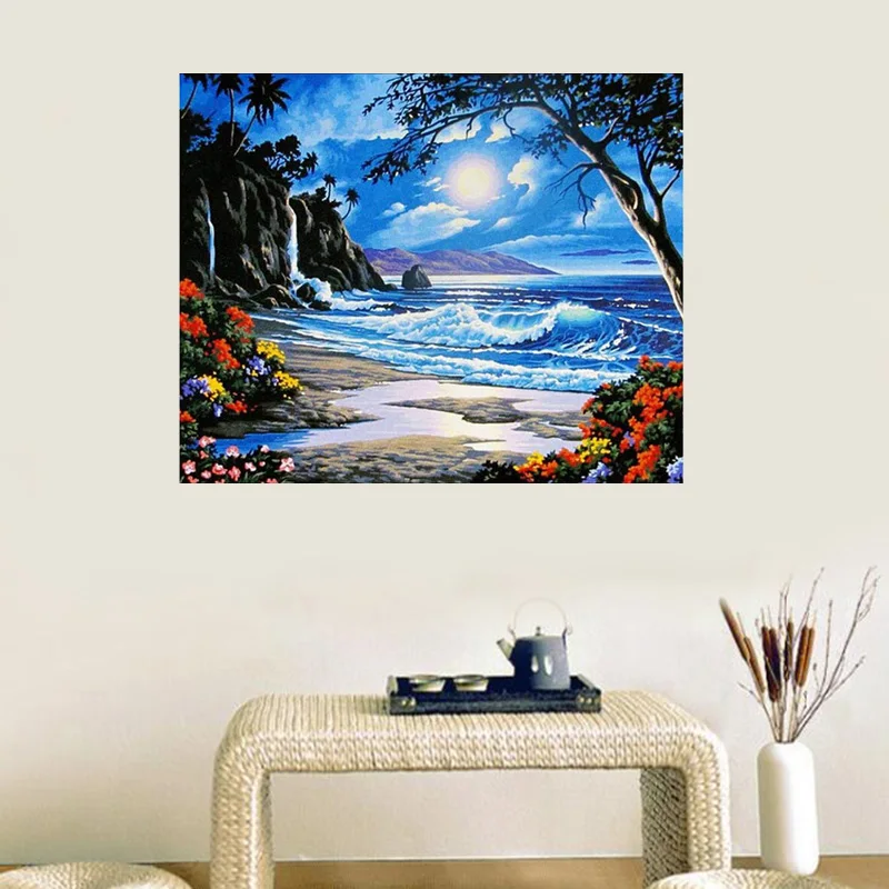 Наборы для рисования по номерам взрослых DIY Рисование на холсте краска