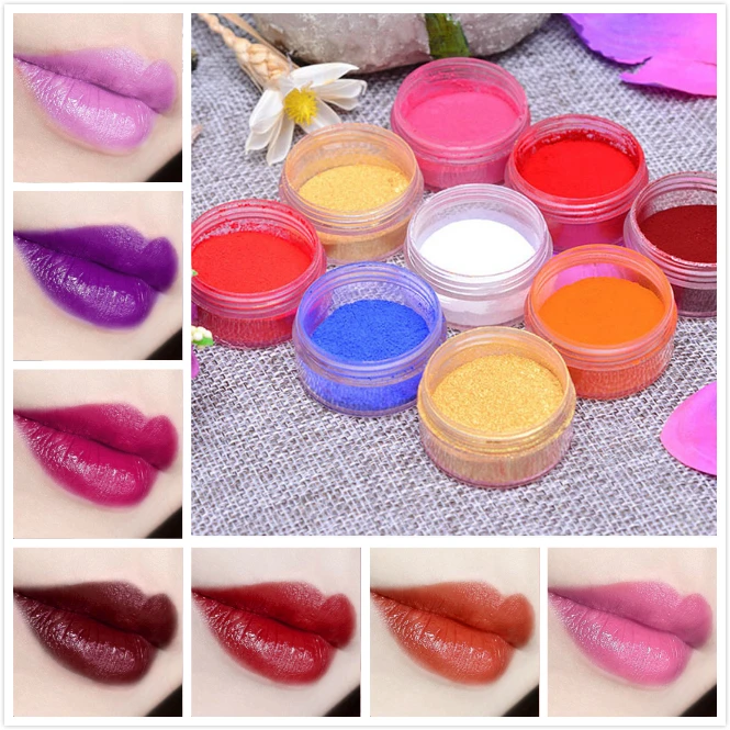 

10g Diy Lip Gloss Powder Material Lip Glaze Pigment for DIY Lipgloss Making Kit Long Lasting Lip Gloss Base