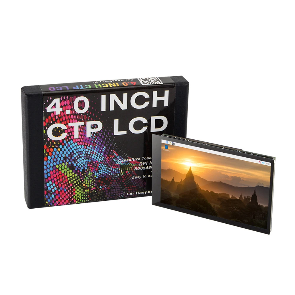 

4.0 inch IPS Portable Monitor 800 X 480 LCD Display Capacitive Touch Screen for Raspberry Pi 3B 3B+ 4B