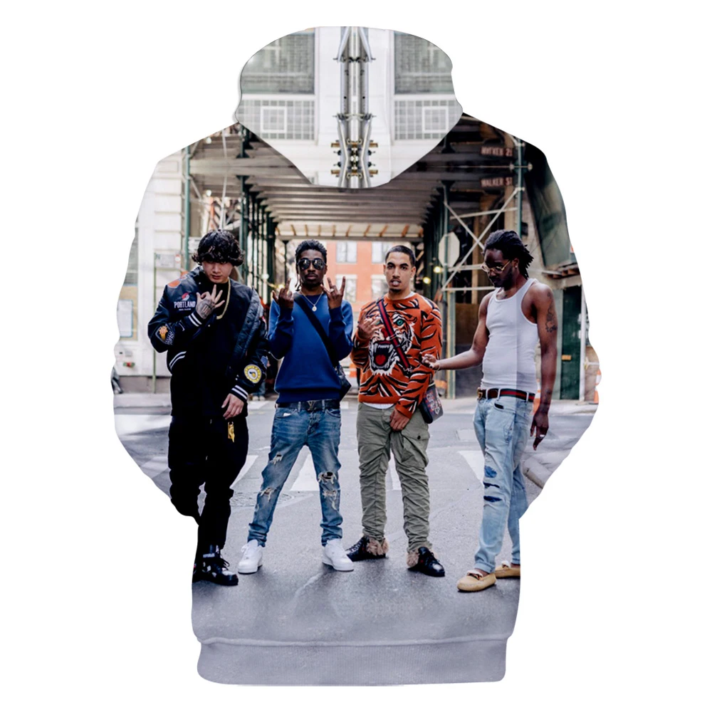 Худи мужское/женское в стиле хип хоп с капюшоном|Мужские толстовки и свитшоты| |