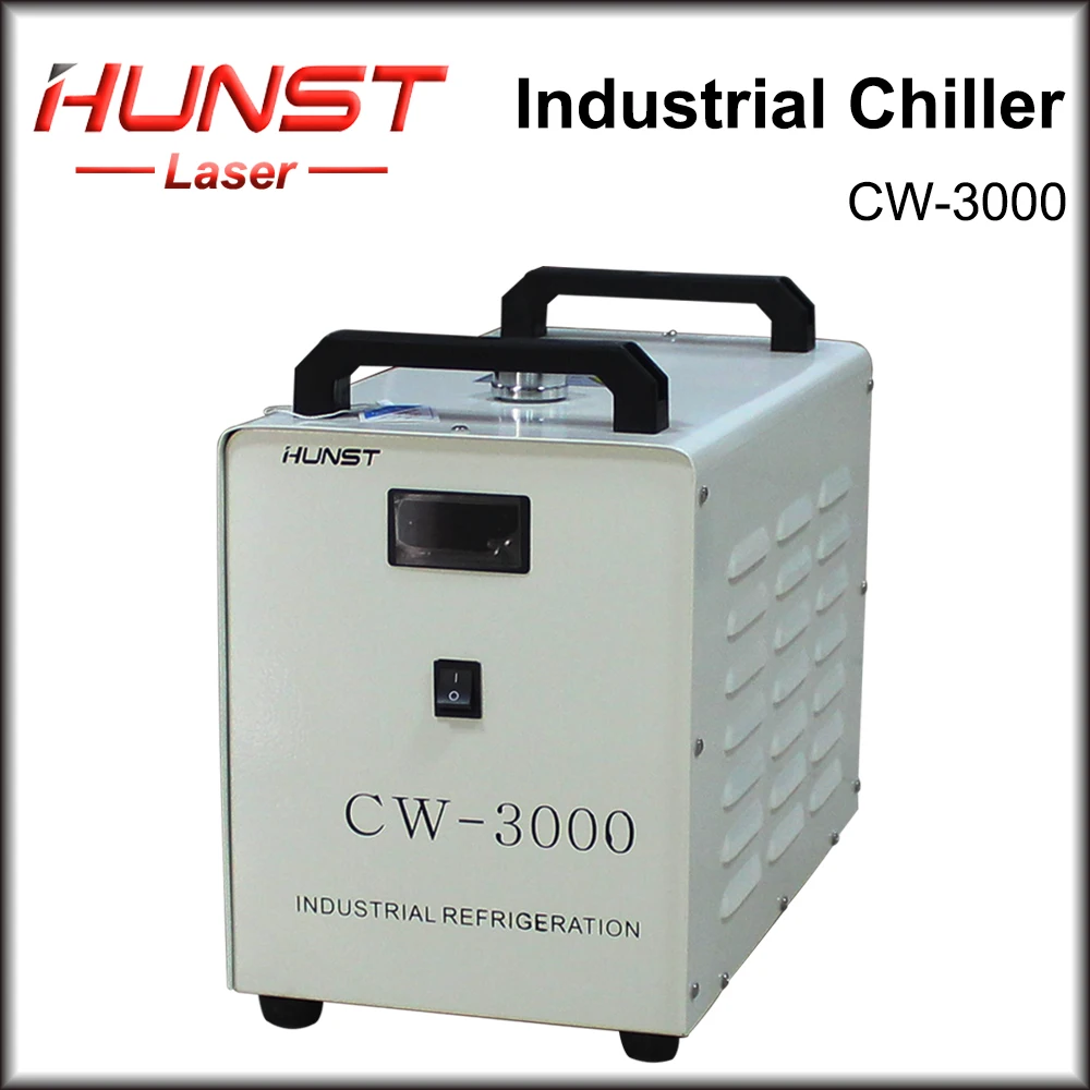 Hunst CW3000 Industrial Water Chiller for 30W 40W 50W 60W 70W 80W Laser Tube CO2 Laser Engraving Cutting Machine Water Cooling
