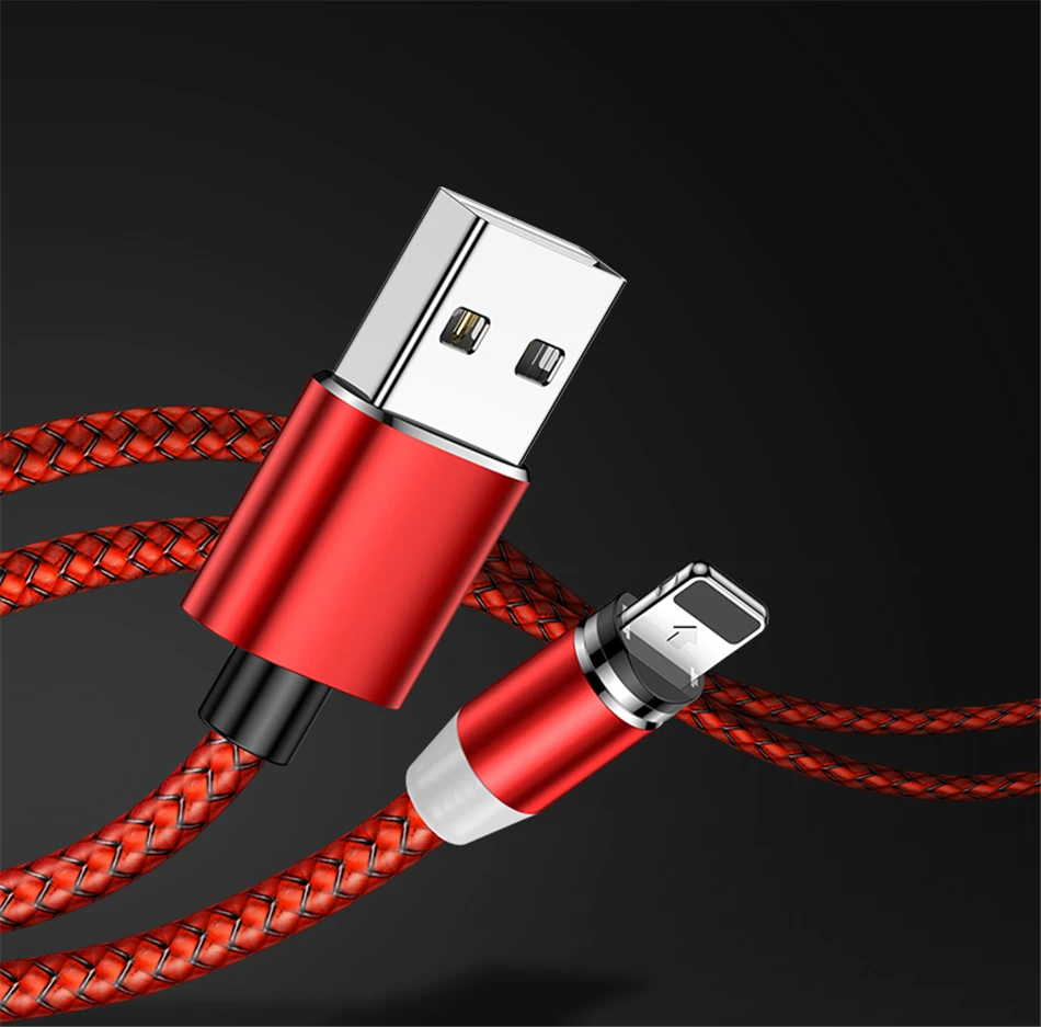 Магнитный светодиодный кабель MADATA Micro usb type C, магнитный usb-кабель для зарядки iPhone 11X7 8 XS Max XR huawei samsung xiaomi LG