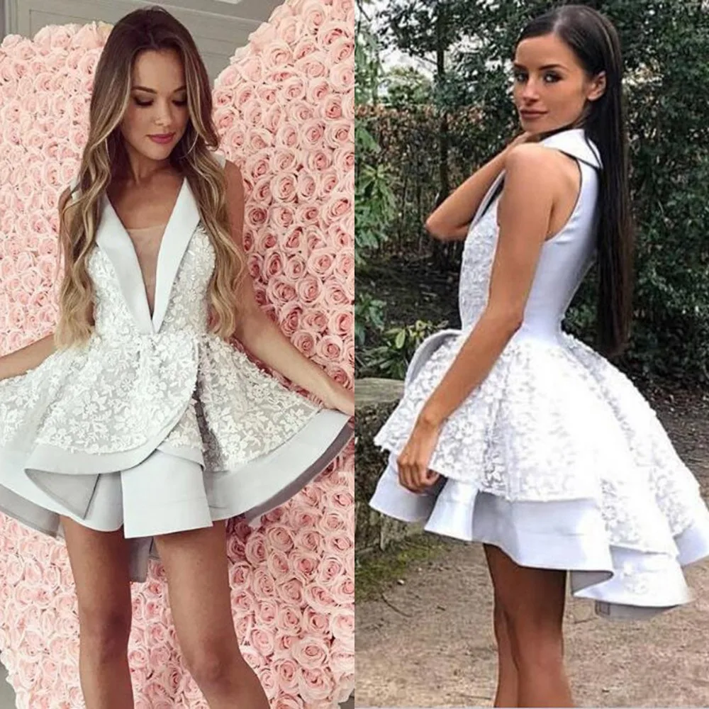 

Evening Cocktail Homecoming Prom Dresses 2020 Woman's Party Night Celebrity Formal Dresses Plus Size Short Dubai Arabic Dress