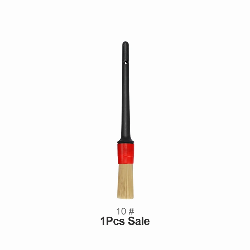 1pc No 10 Car Brush Автомобильная внешняя внутренняя детальная щетка для волос с натуральным кабаном, щетка для чистки автомобиля, инструменты для детализации приборной панели, щетка для чистки - Цвет: 1pc No 10 Car Brush