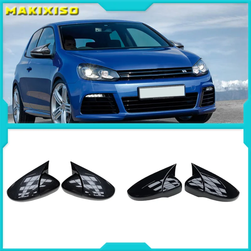 

For Volkswagen VW Scirocco 2009-2018 Door Side Wing Rearview mirror Cover Sticker Trim Car Styling Accessories