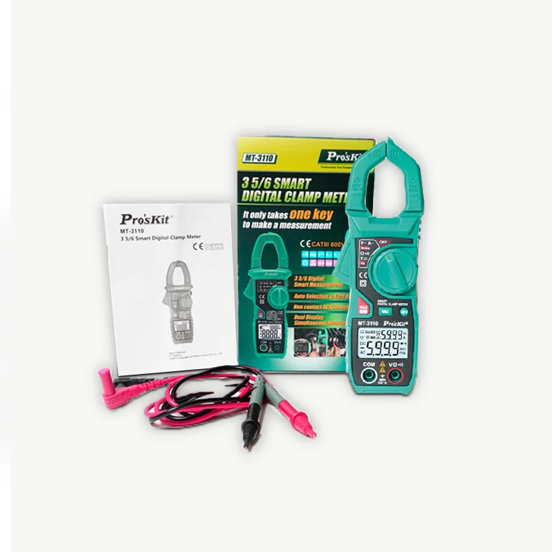 Умный мультиметр Pro'skit устройство с двойным экраном и цифровым дисплеем