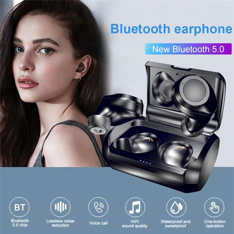 Фото TWS T1 Беспроводные Bluetooth 5 0 наушники CVC8 шумоподавление в уши супер - купить