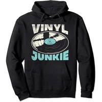 vinyl records audio music record player lp retro vintage dj pullover hoodie