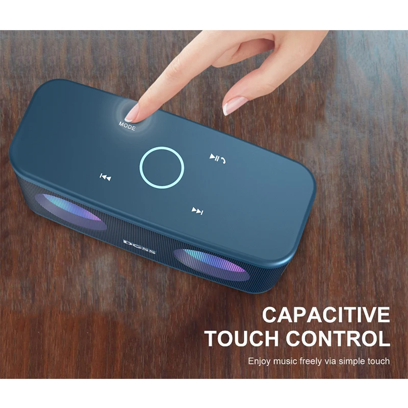 DOSS SoundBox Plus Stereo Sound Deep Bass True Wireless Pairing W/ LED Light Bluetooth Portable Speaker 3200mAh | Электроника