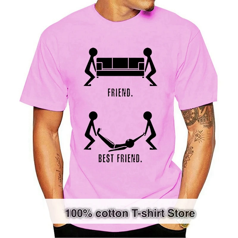 

Мужская рубашка с надписью «Friends», роскошная рубашка с надписью «The moda sofa BESTE AM Betten geschenkidea 2020