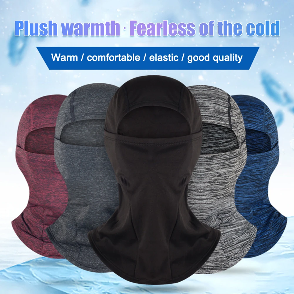 

Winter Warmth Cycling Fleece Hood Scarf Windproof Outdoor Sports Full Face Protection Mask Balaclava Headgear Skiing Equipment