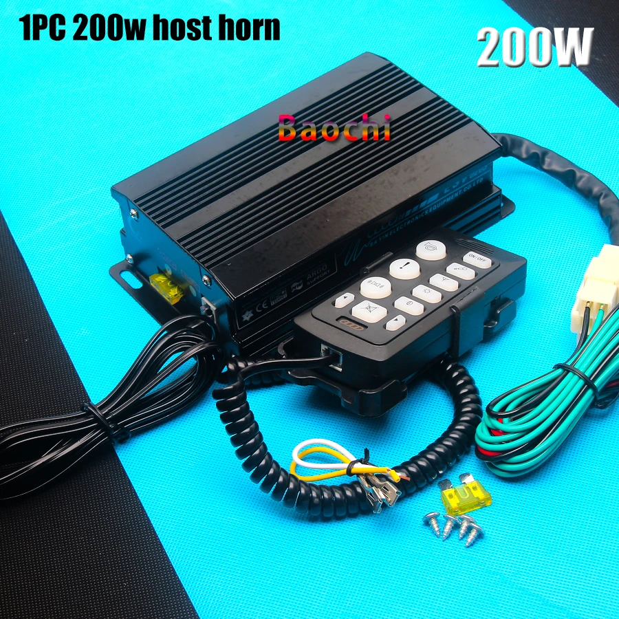 1 PC host horn 200W Автомобильный сигнал тревоги 400 Вт динамик полицейская сирена 12 в автомобильный тон клаксон мегафон авто аварийный громкий динамик микрофонная система Ретро классика - Цвет: 1 PC host horn 200W