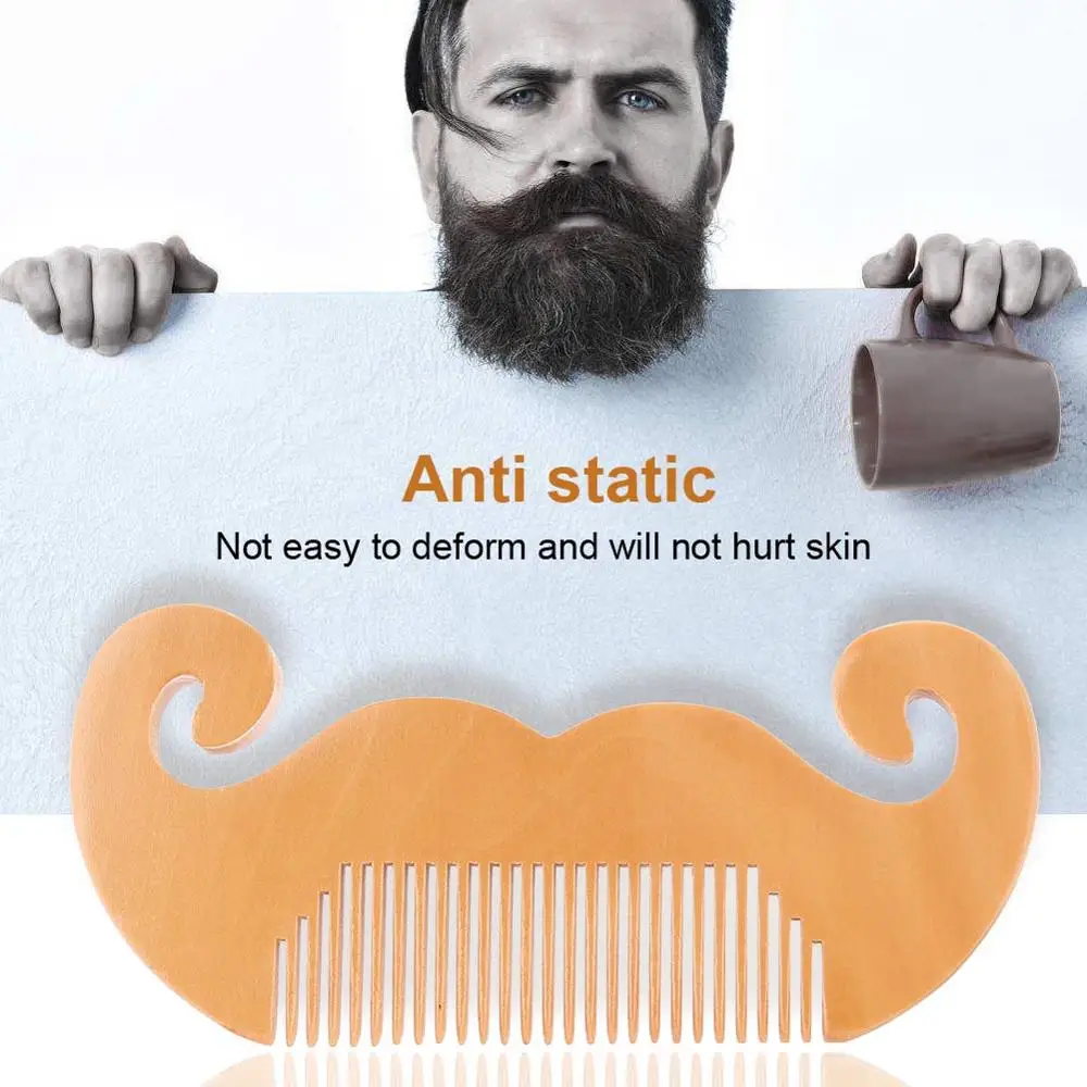 

Natural Mahogany Beard Comb Anti-Static Ultrathin hair Styling Design Portable Men's Hairdressing Styling Tool Beard Pocket Comb