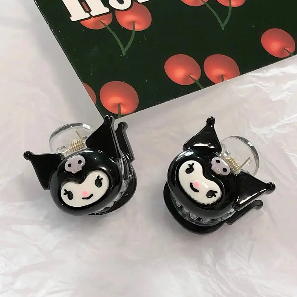 

Sanrio MyMelody Kawaii Hello Kitty Kuromi Pompom Purin Cinnamoroll Cute Small Catch Clip Mini Hairpin Girl Toy Kid Birthday Gift