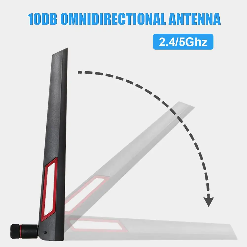 Wi Fi роутер антенна двухдиапазонная всенаправленная 10DBi 7.68in Антенна 2 4G 5G 5
