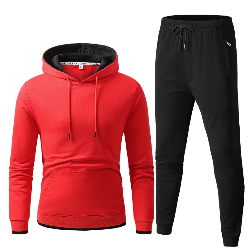 

Men Set Casual Hooded Jackets Fashion Male Set Warm Tracksuit Sportswear Hoodies+Pants Sets Male Coat Jacket Men Long Sweatshirt