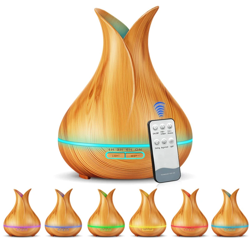 

400ml Remote Control Aroma Air Humidifier Essential Oil Diffuser Aromatherapy Electric Ultrasonic cool Mist Maker for Home