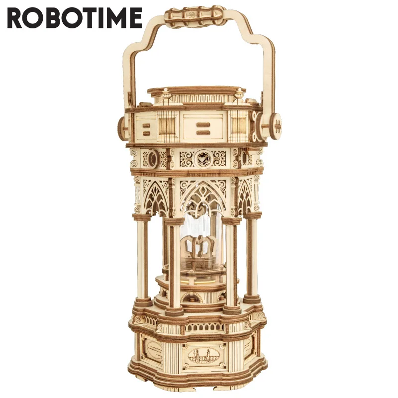 Robotime 210 шт. DIY 3D Викторианский фонарь деревянная головоломка игра сборка