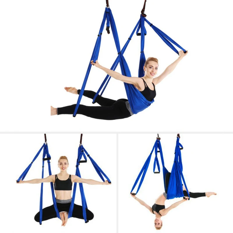 

Aerial Yoga Swing Set Yoga Swing Hammock Inversion Tool Antigravity Ceiling Hanging Yoga Sling YOGA HAMMOCK X