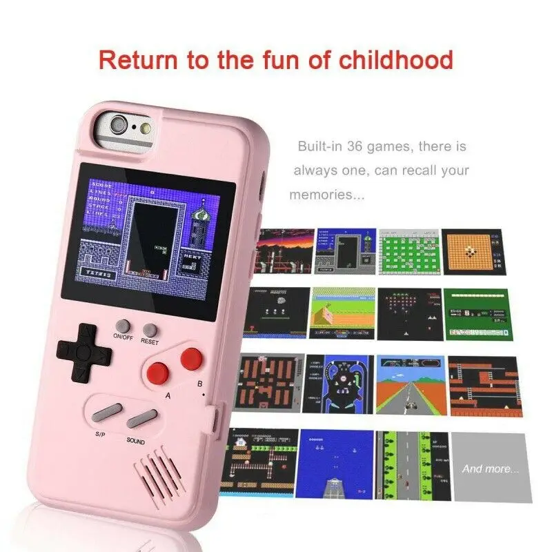 Игровой чехол TIPTOP для iPhone X XS 11 Pro Max 36 в 1 полноцветный дисплей 6 7 8 9 Gameboy | Мобильные