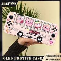 oled protective case for nintendo switch case shell hard pc dockable protective joycon cover switch pink decal joycon case cover