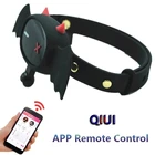 Воротник QIUI для БДСМ-шеи с дистанционным управлением через приложение