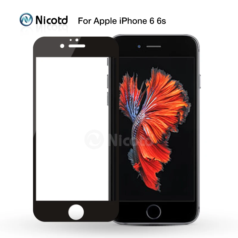Закаленное стекло с полным покрытием для iPhone 7 6 6S Plus 2.5D защитная пленка экрана iphone