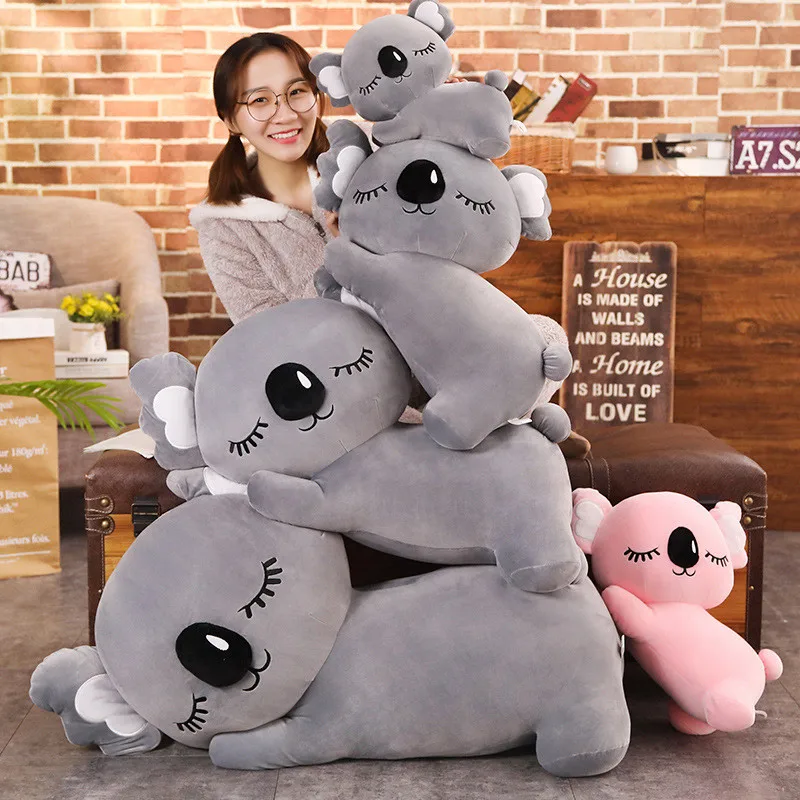

35-90cm Super Cute Sleeping Koala Bear Plush Toys Cartoon Animal Koala Kawaii Stuffed Doll Girlfriend Birthday Christmas Gift