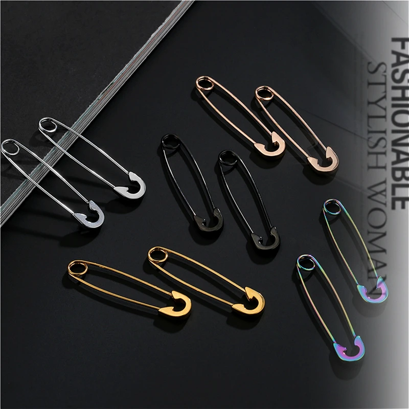 

Titanium Steel Earrings For Women Hip Hop Rock Punk Earrings Pins Shaped Dumbbell Geometric Pop Jewelry Mens Gift