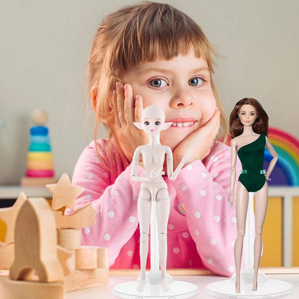 

15Pcs Doll Holding Stands Doll Supports Display Racks Transparent Racks