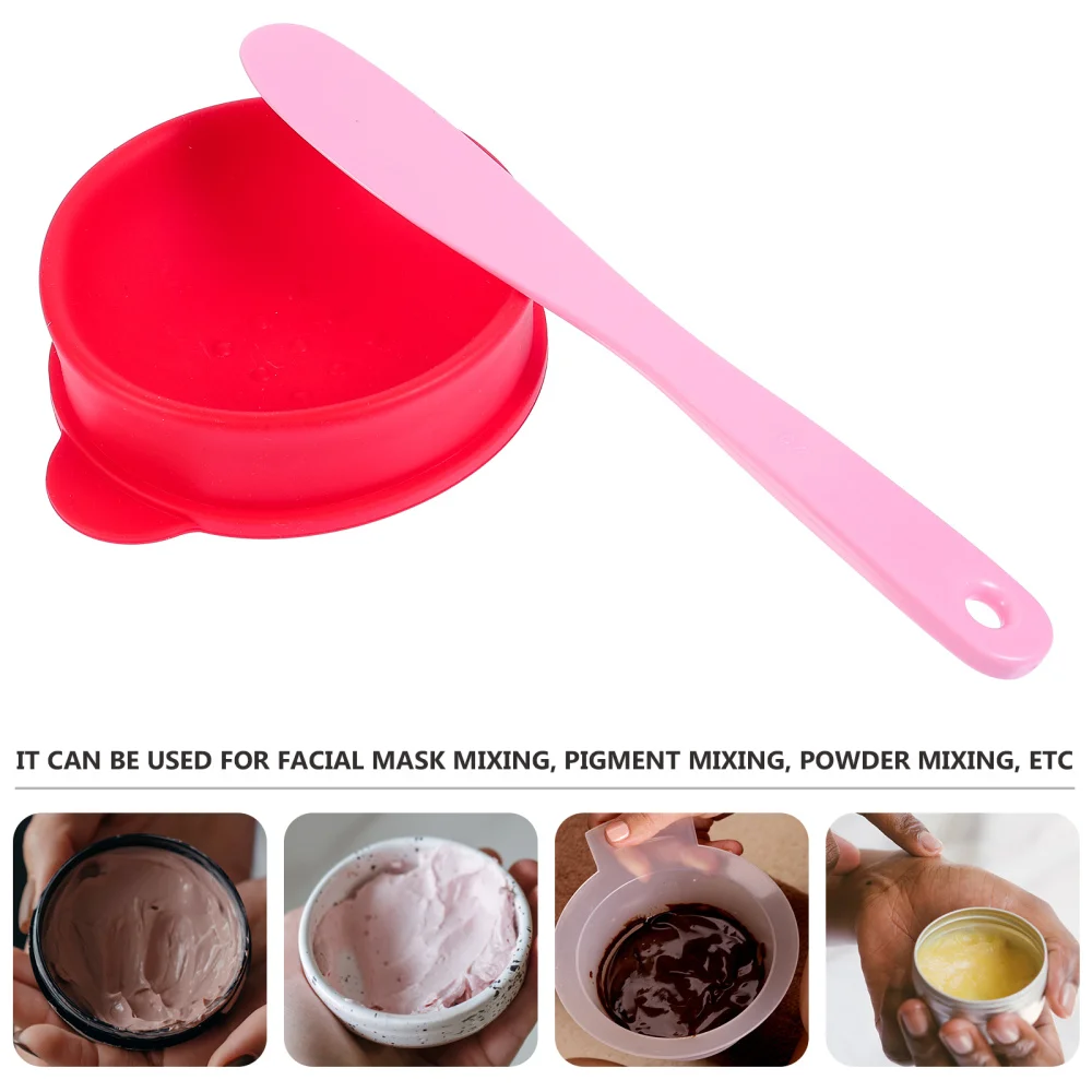 

1 Set Beauty Mask Bowl DIY Tool Silicone Mask Bowl Mask Mixing Holder