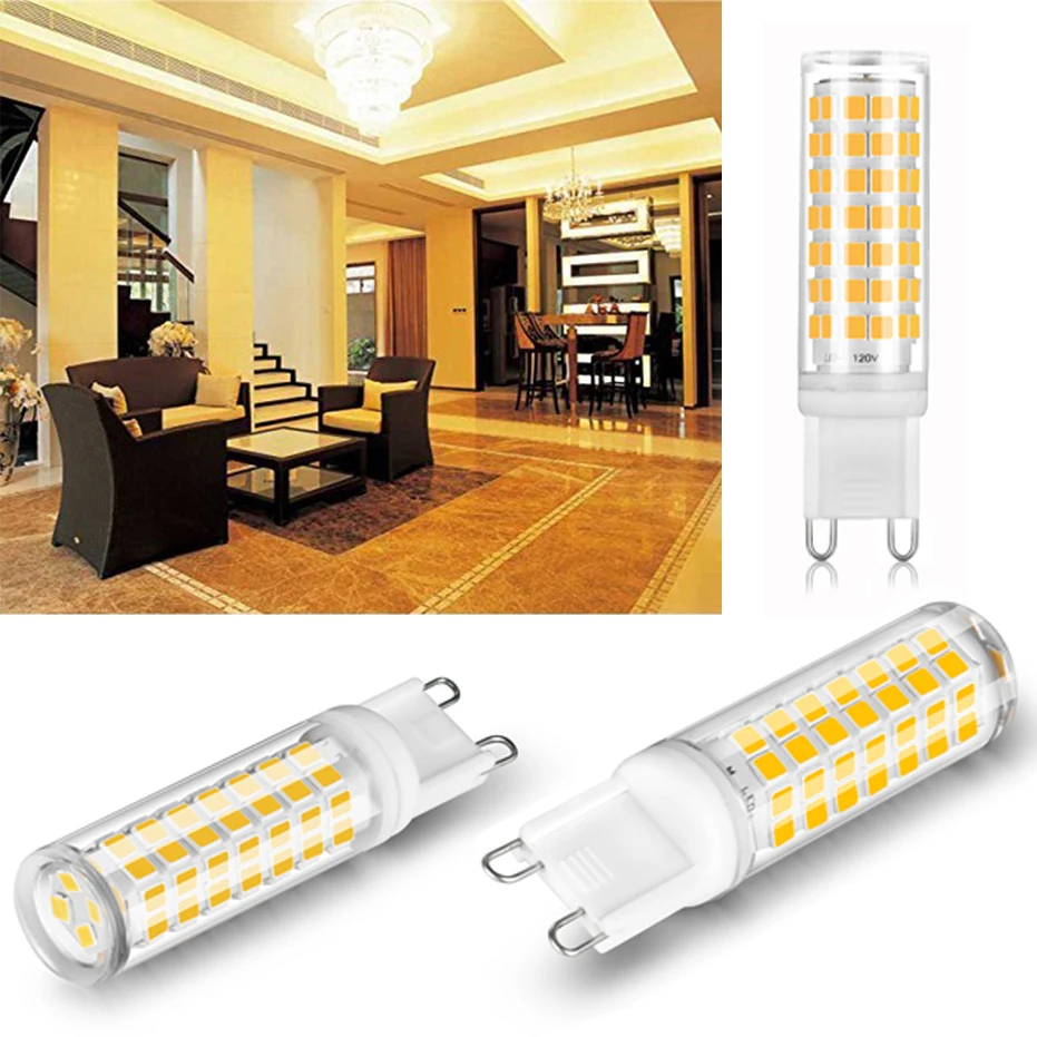 

Dimmable G9 LED Lamp No Flicker AC220V 110V 5.5W LED Light Bulb super bright Chandelier LED Light replace 70W Halogen Lamp