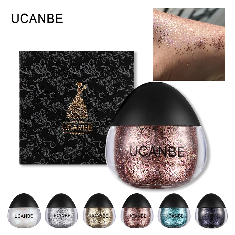 UCANBE Sombra Макияж для тела Блестящий гель блестящая паста алмазные блестящие тени