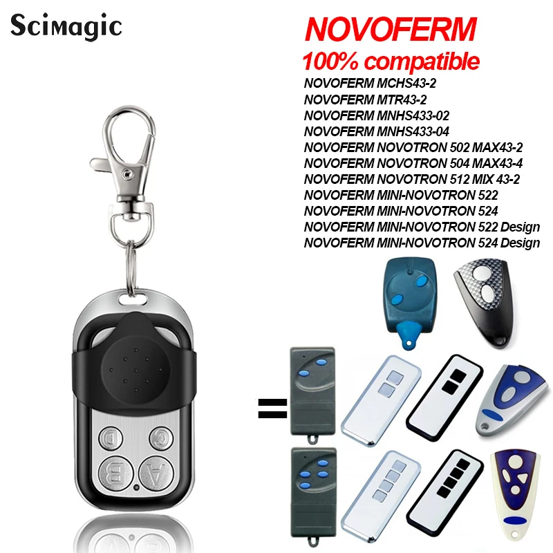 

NOVOFERM MCHS43-2 NOVOFERM MTR43-2 дистанционное управление гаражными дверями NOVOFERM дистанционное управление гаражом с изменяемым кодом 433,92 МГц для управл...