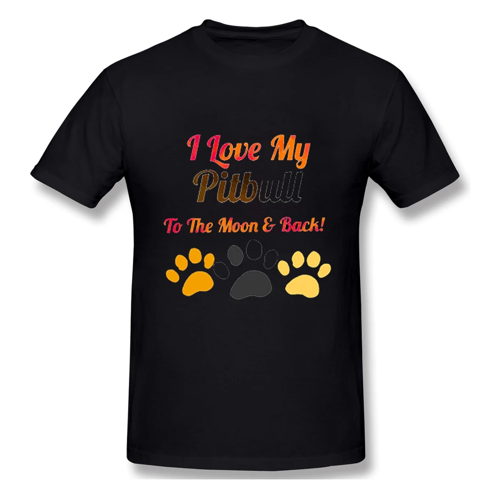 

CLOOCL 100% Black Cotton T-Shirt Fashion Brand I Love My Pitbull 3D Print Men and Women Casual T-Shirt Funny Tees Tops