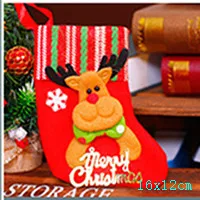 style 10-33-elk Подарки на год, сумка, Рождественский чулок, рождественские украшения для дома, Navidad, носки, Natal Tree Decoration Noel, сделай сам, поставки - Цвет: style 10-33-elk