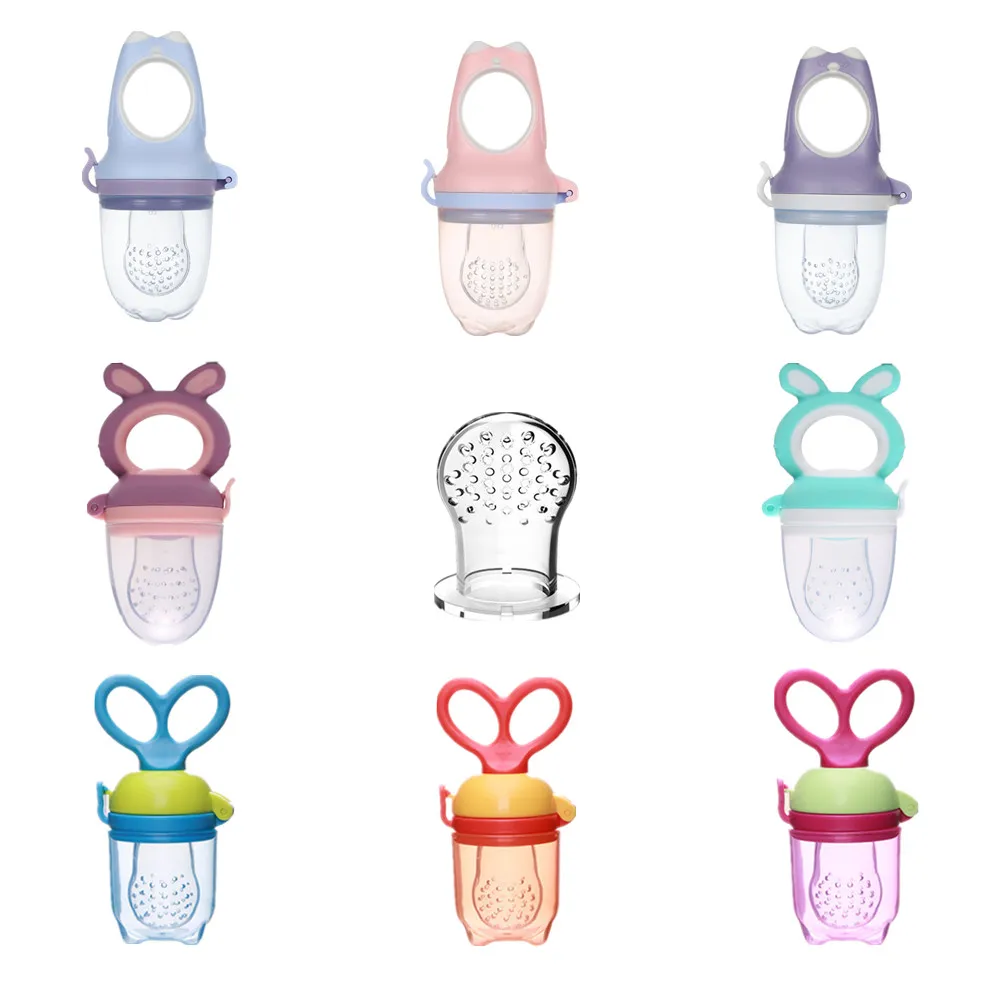 

Baby Pacifier Fresh Food Nibbler Food Grade Silicone Baby Kids Nipple Feeder Newborn Safety Feeding Nipple Chew Fruits Soother