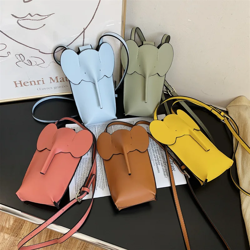 

Summer women bag 2021 fashion elephant mobile phone bag Korea versatile casual mini one-shoulder cross-body bag