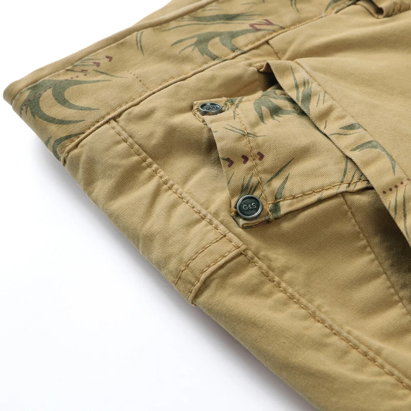 Повседневные мужские шорты Карго однотонные хлопковые Бермуды для пляжа с