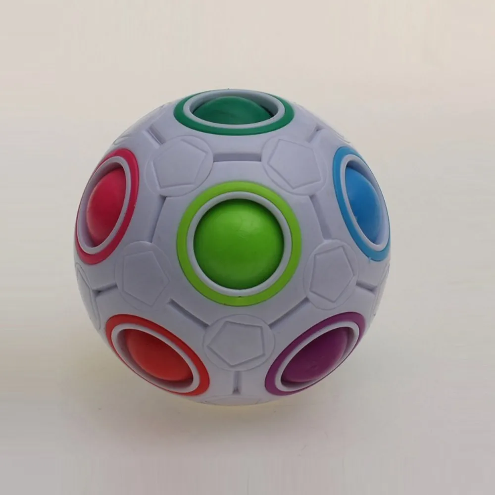 

Stress Reliever Rainbow Magic Ball Plastic Cube Twist Puzzle Toys